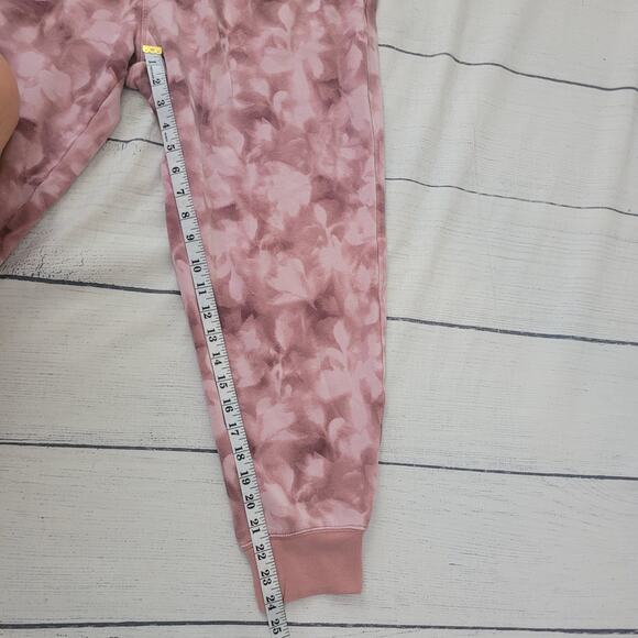 Athleta Size 1X Balance Printed Jogger Pants Mauve Purple Tie Dye Soft Knit - Picture 4 of 7